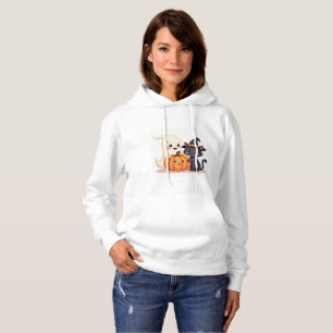 Sudadera "Cuidada Escuadrón de Halloween   Kawaii Ghost & P