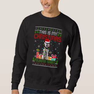 Sudadera Cuidada Husky Siberiana Este Es Mi Navidad Pajama