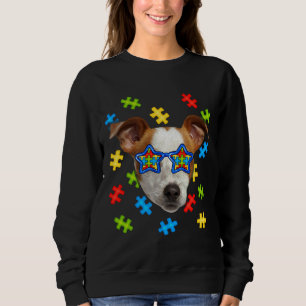Sudadera Cuidada Jack Russell Terrier Autism Puzzle Sungafa