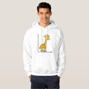 Sudadera Cuidada jirafa Personalizado en el eje matemático 