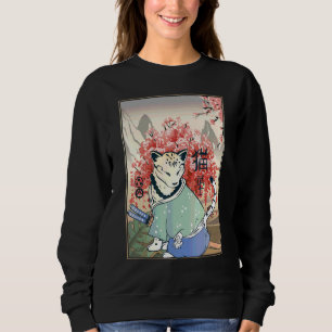 Sudadera Cuidada obra de arte de gato japonesa antigua