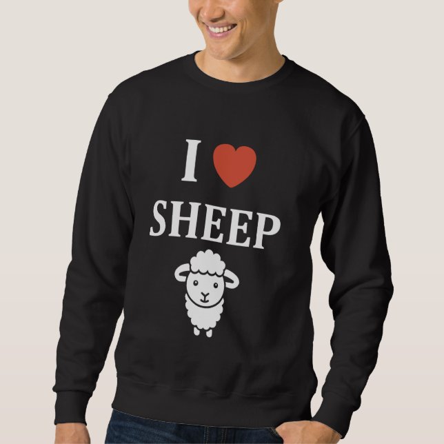 Sudadera Cuidada pequeña oveja cita simples animales que am (Anverso)