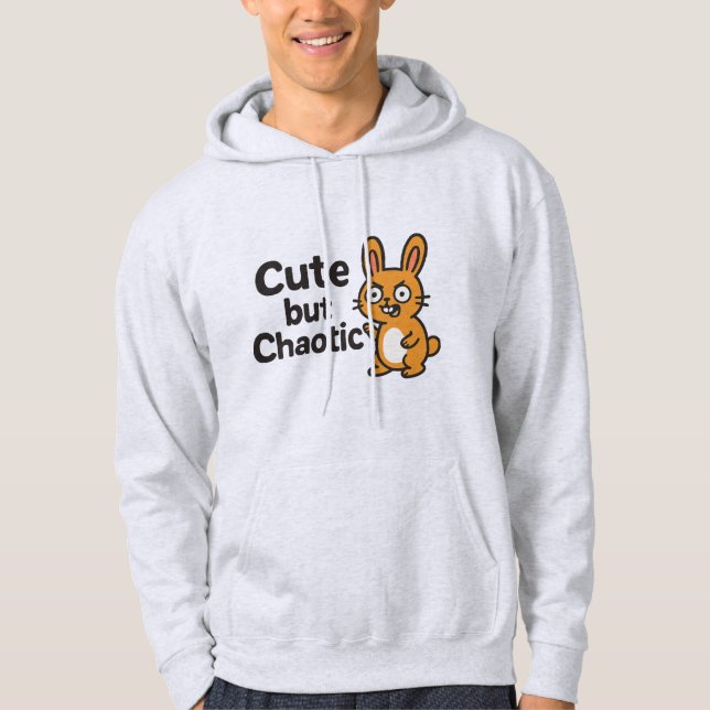 Sudadera Cuidada pero caótica - Gracioso y Adorable Diseño (Anverso)