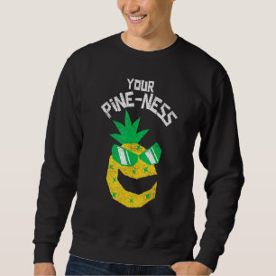 Sudadera Cuidada Piña Pun Tu Nido De Pino Con Gafas De Sol