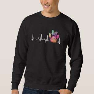 Sudadera Cuidada veterinaria arcoiris Impresión Heartbeat V