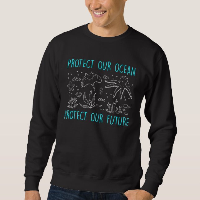 Sudadera Cuidado Ambiental Protege nuestro Medio Ambiente O (Anverso)