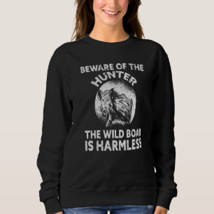 Sudadera Cuidado Con El Cazador Jabalí Caza Caza 1