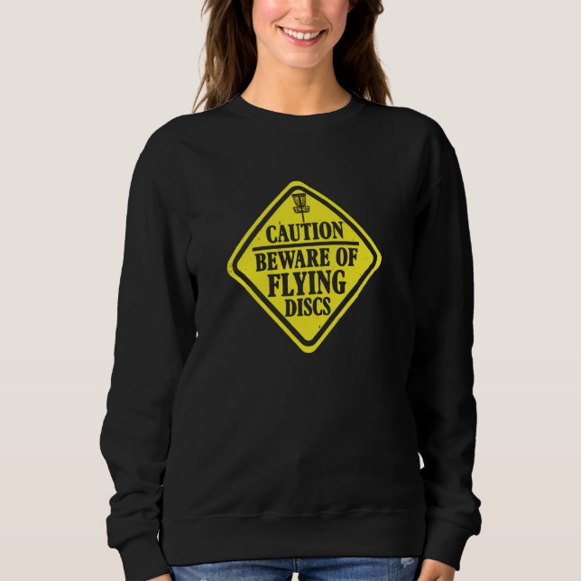 Sudadera Cuidado Con El Golf De Disco Con La Pulpa De Los D (Anverso)