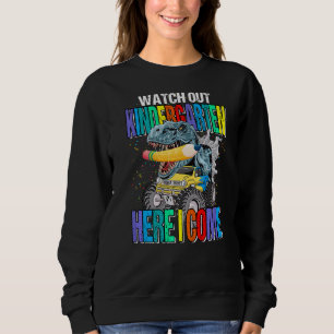 Sudadera Cuidado Con El Jardín De Niños Aquí Vengo Niños De