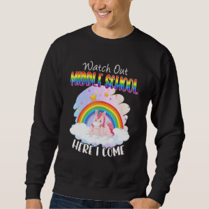Sudadera Cuidado Con El Niño Unicornio De La Escuela Media