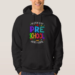 Sudadera Cuidado con el preescolar aquí vuelvo a ser divert