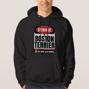 Sudadera Cuidado Con El Terrier De Boston, No Soy Responsab
