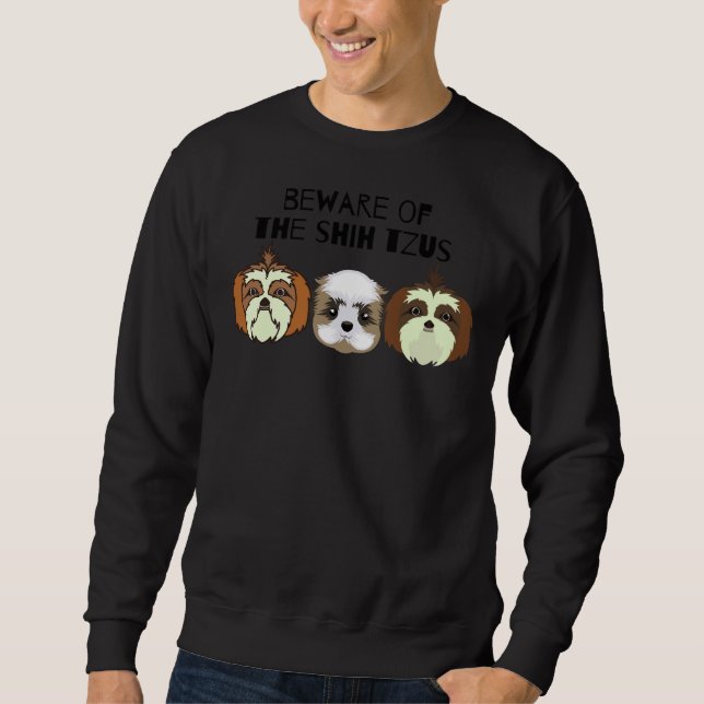 Sudadera Cuidado Con El Tzus Shih (Anverso)