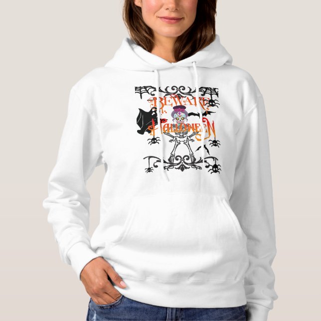Sudadera Cuidado con Halloween (Anverso)