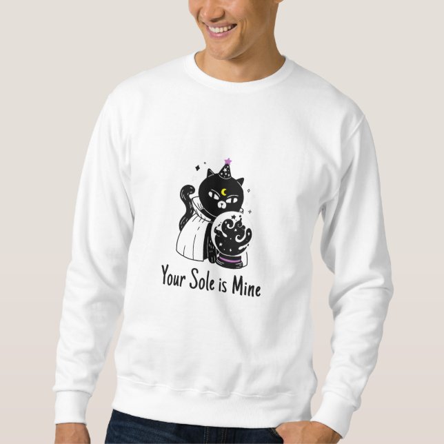 Sudadera Cuidado con la noche, niño. Todos los gatos son ne (Anverso)
