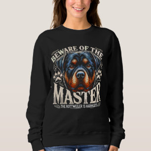 Sudadera Cuidado Con Los Amantes Del Perro Rottweiler Maste