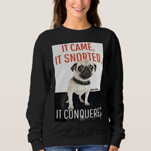 Sudadera ¡Cuidado con Pug! Camiseta clásica 820