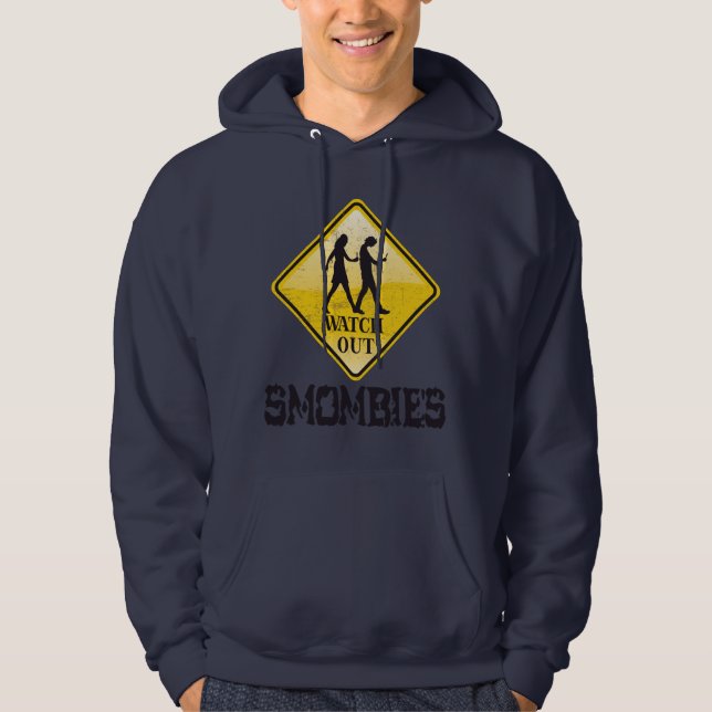 Sudadera Cuidado con Smombies (Anverso)