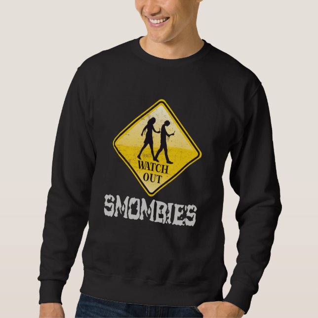 Sudadera Cuidado con Smombies (Anverso)