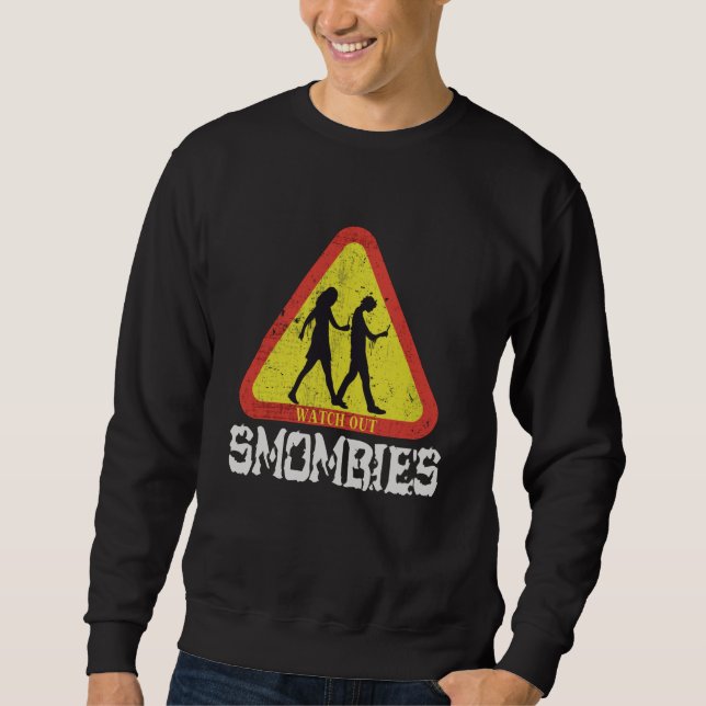 Sudadera Cuidado con Smombies (Anverso)