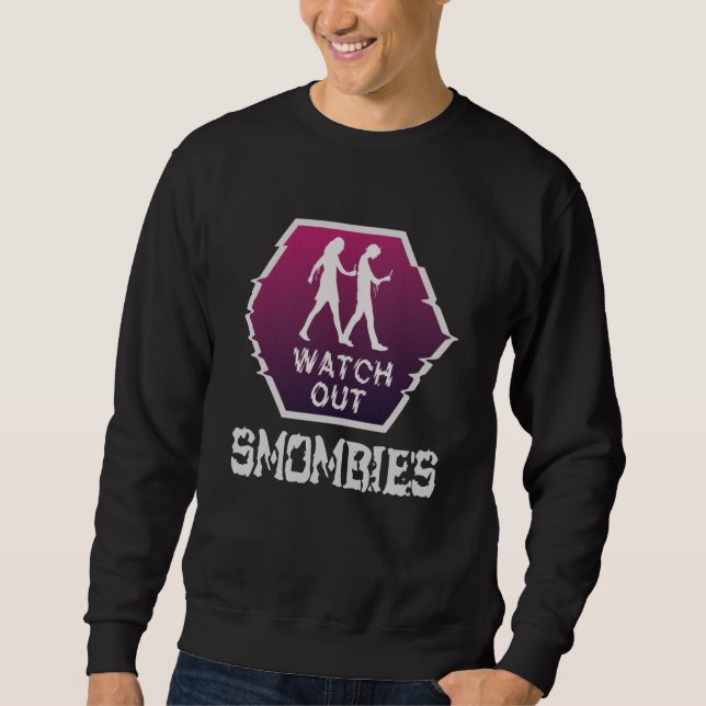 Sudadera Cuidado con Smombies (Anverso)