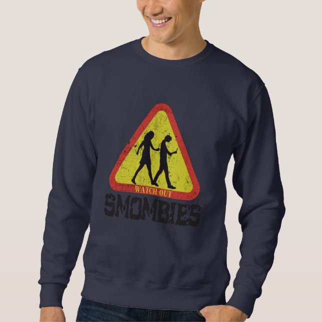 Sudadera Cuidado con Smombies (Anverso)
