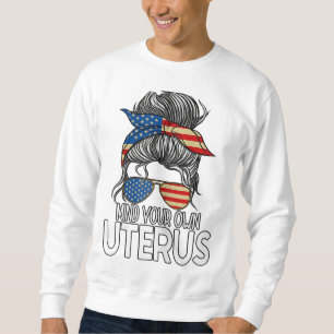 Sudadera Cuidado con tu propio feminismo Uterus Messy Bun P
