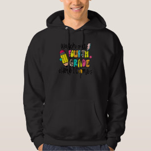Sudadera Cuidado cuarto grado aquí vengo maestro de vuelta