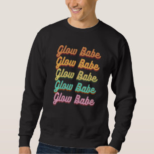 Sudadera Cuidado de la piel retro retro brillante con brill