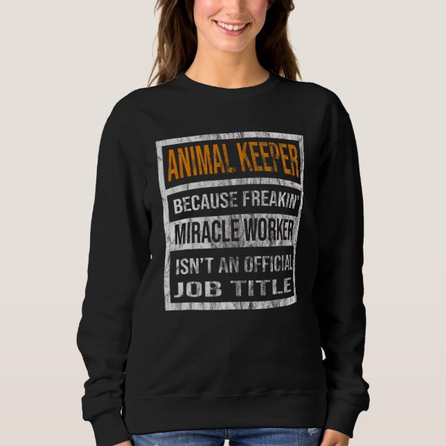 Sudadera Cuidado de los animales porque las mujeres obreras (Anverso)
