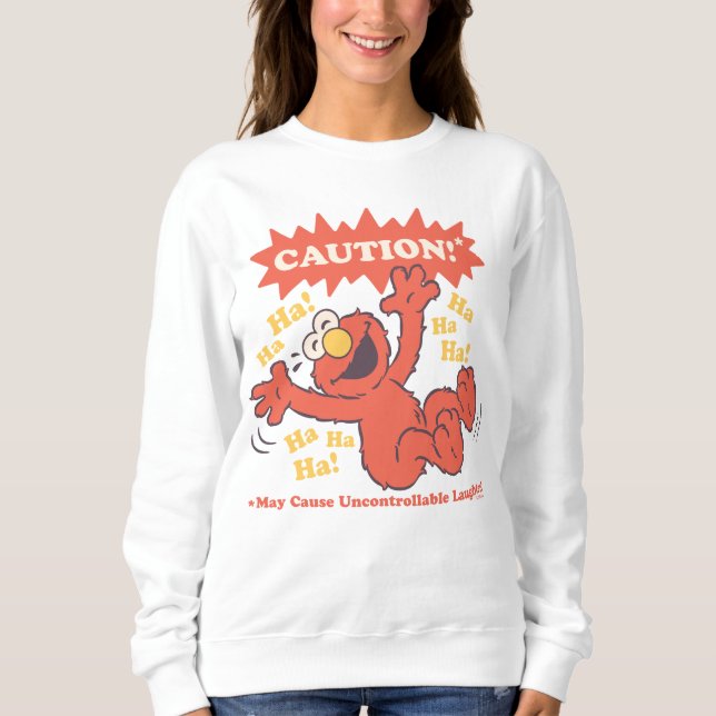 Sudadera Cuidado Elmo Riéndose por Adelante (Anverso)