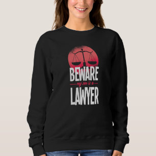 Sudadera Cuidado Mi Hijo Es Abogado Abogado Abogado Abogado