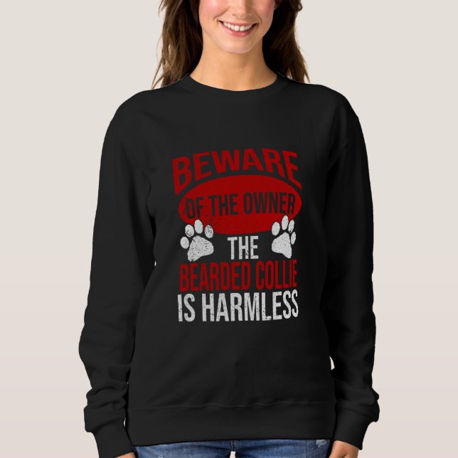 Sudadera Cuidado - Perro Papá Perro Madre Corazón Dueño De  (Anverso)