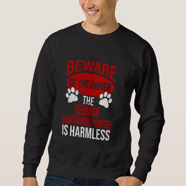 Sudadera Cuidado: Perro Papá Perro Mamá Corto, Corto, Perro (Anverso)