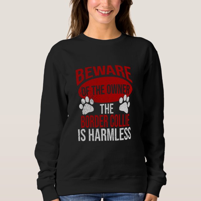 Sudadera Cuidado - Perro Papá Perro Mamá Frontera Perro Due (Anverso)