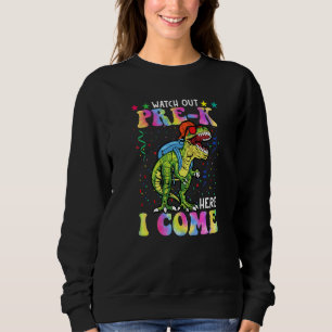 Sudadera Cuidado Pre K Aquí Vengo Dinosaurios De Vuelta A L