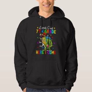 Sudadera Cuidado séptimo grado aquí vengo Rex Dinosaur espa
