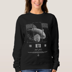 Sudadera Cuidador de Peces Betta Ropa Urbana Moderna