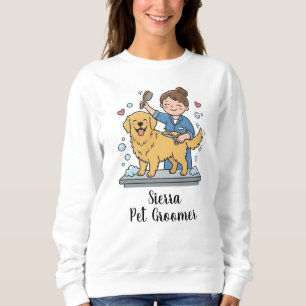 Sudadera Cuidador de Perro Adorable Impresión de Negocio de
