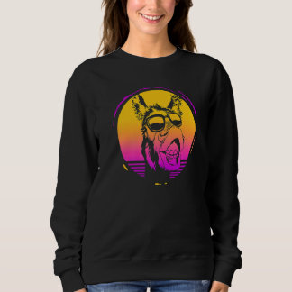 Sudadera Cuidador de zoológico Zoólogo Zoología Burro Retro