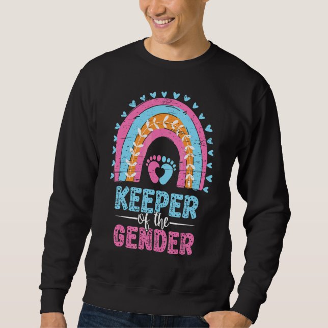 Sudadera Cuidadora De La Ducha De Embarazo De Género (Anverso)