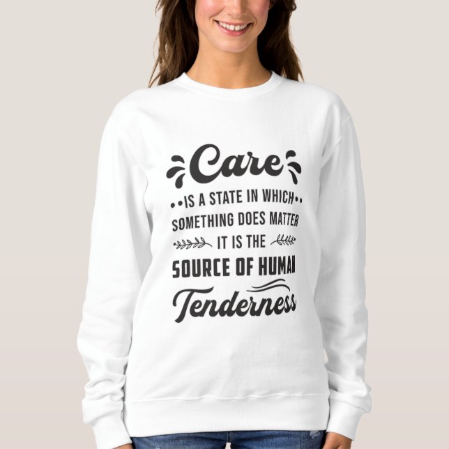 Sudadera Cuidados Cuidadores Cuidadores Enfermeras Enfermer (Anverso)