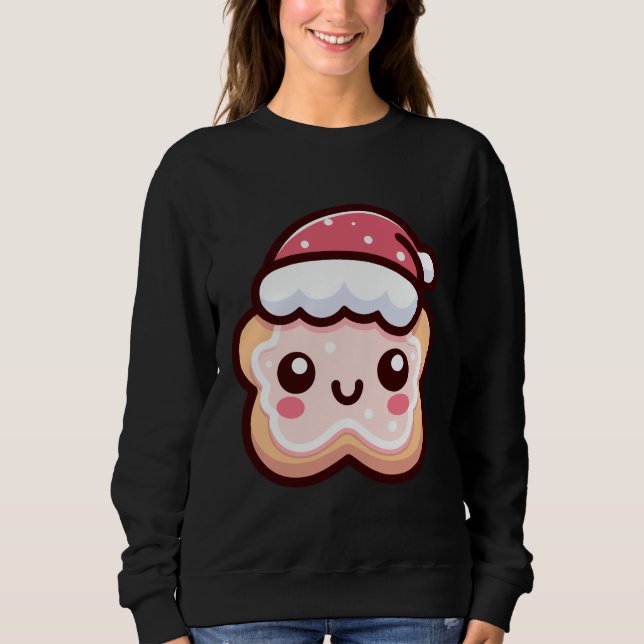 Sudadera Cuidados Navidades cocinan con Santa Hat (Anverso)