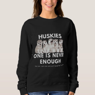 Sudadera Cuidados y adorables cachorros siberianos Husky