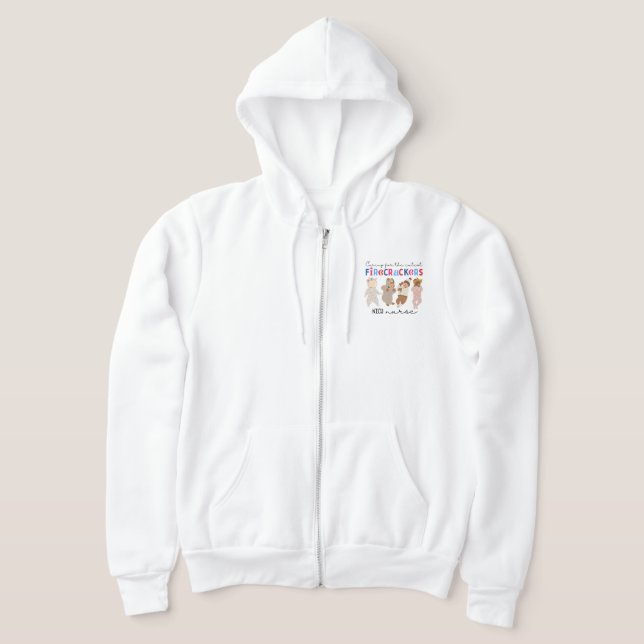 Sudadera Cuidando a los más curos, enfermera de la NICU, En (Distribución)