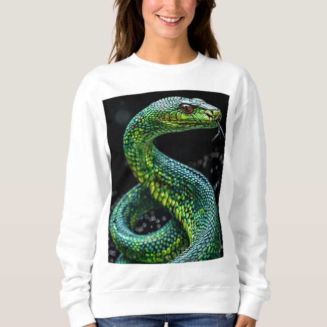 Sudadera Culebra verde (Anverso)