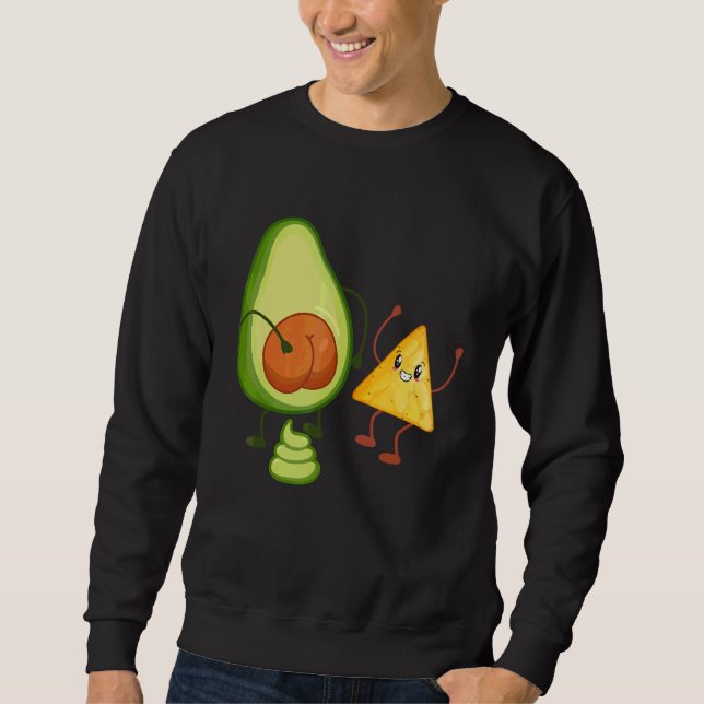 Sudadera Culito De Aguacate Lindo Defecando Guacamole Con T (Anverso)
