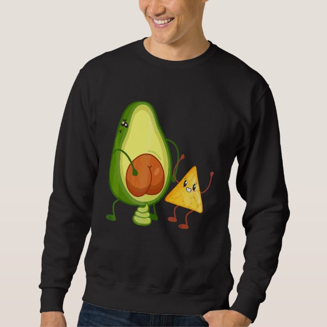 Sudadera Culito de aguacate lindo que caga guacamole con to (Anverso)