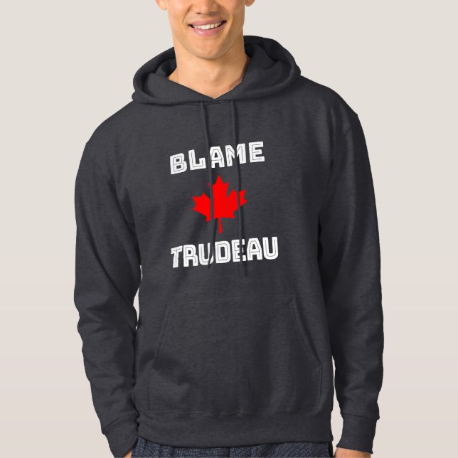 Sudadera Culpar a Trudeau (Anverso)