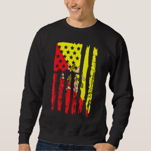Sudadera Cultivado en Estados Unidos con raíces sicilianas
